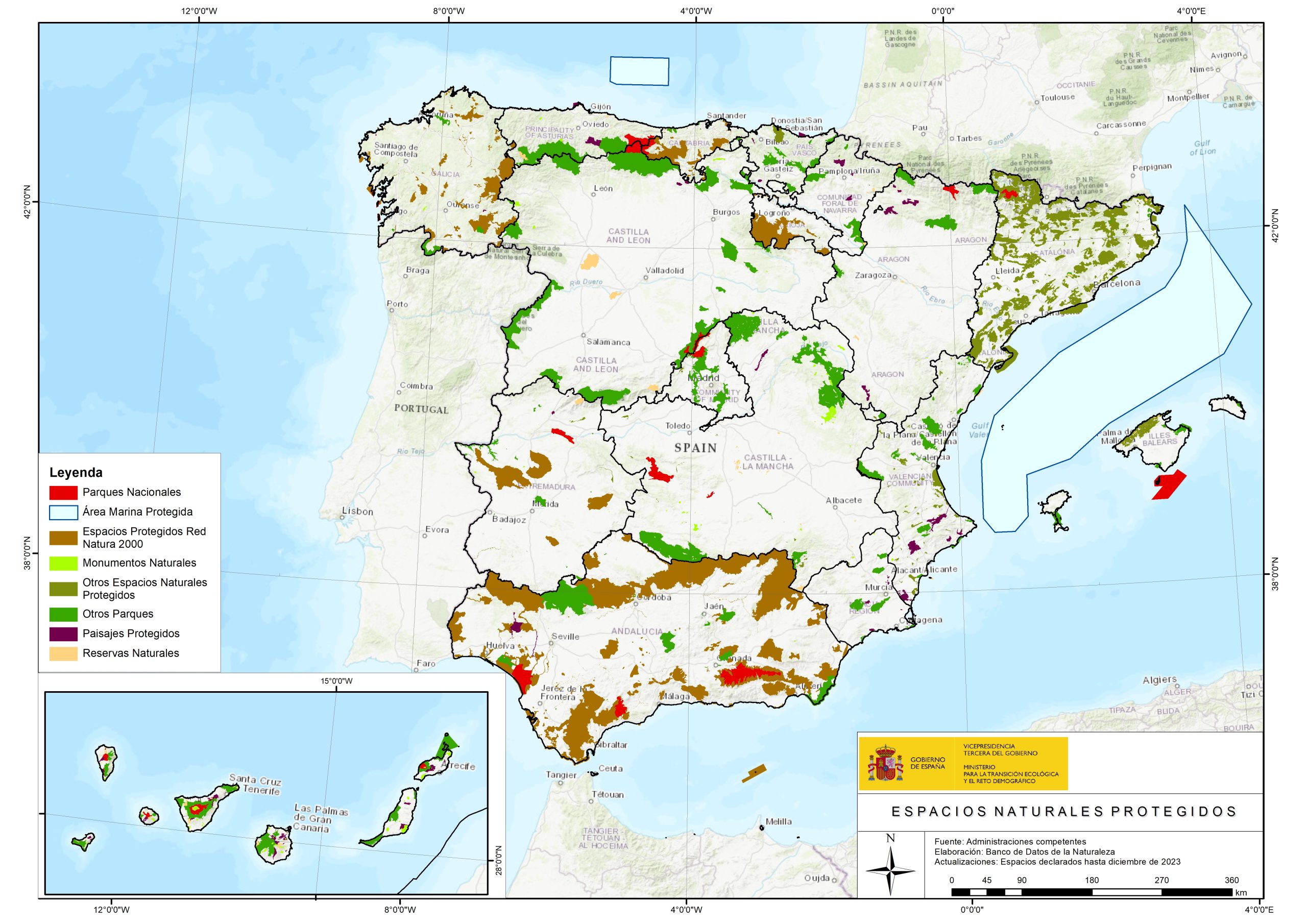 Espacios Naturales Protegidos en España