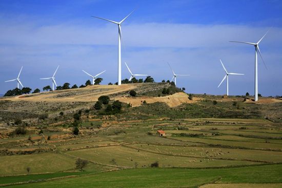 Paisaje y Parques Eólicos españa