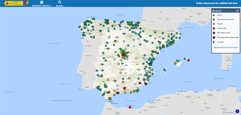 app Índice Nacional de Calidad del Aire