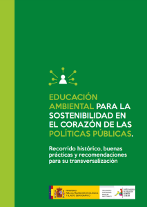 Educación Ambiental para la Sostenibilidad en el corazón de las políticas públicas.